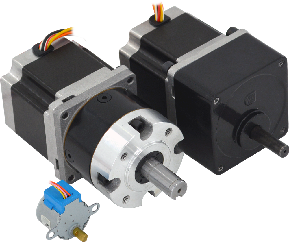 Stepper Motors with Integrated Gearboxes